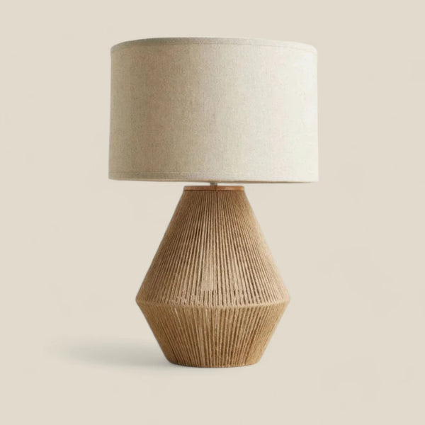 Handwoven Hemp Table Lamp 1