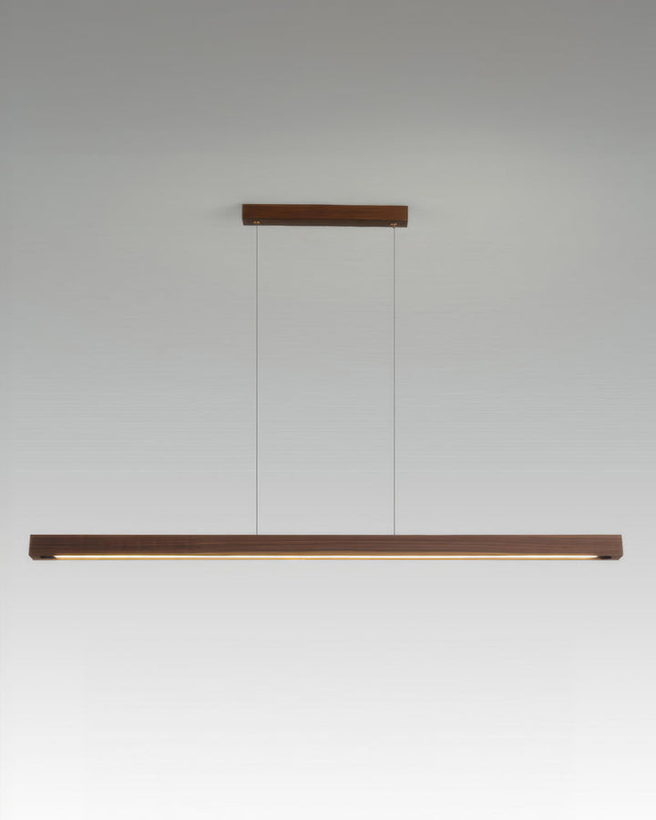 Minimalist Japanese Walnut Pendant Light 1