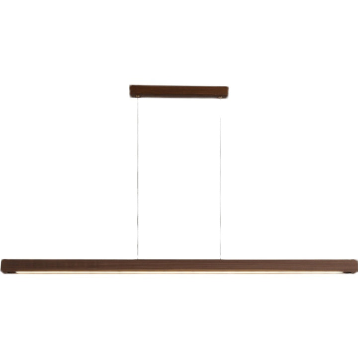 Minimalist Japanese Walnut Pendant Light 4