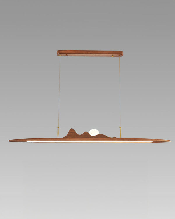 Minimalist Wooden Strip Pendant Lamp 1