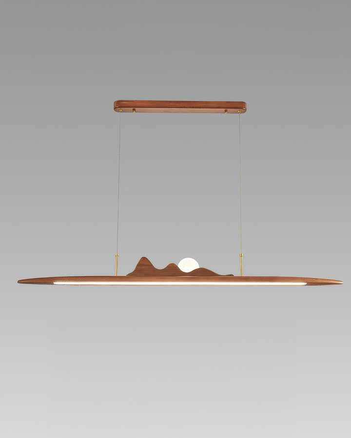 Minimalist Wooden Strip Pendant Lamp 1