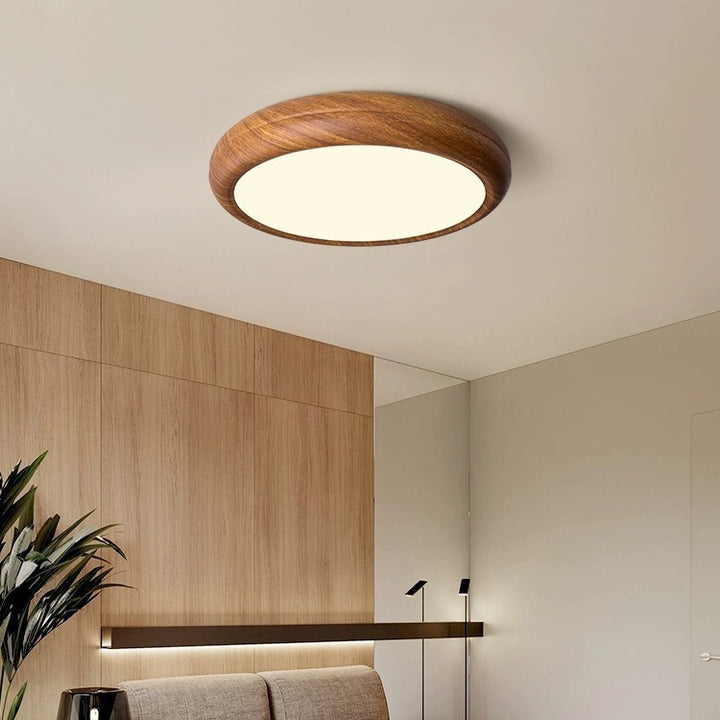 Modern Walnut Full-Spectrum Ceiling Light 2