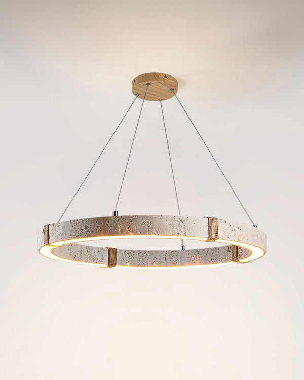 Natural Stone Harmony Wabi Sabi Ring Light 1