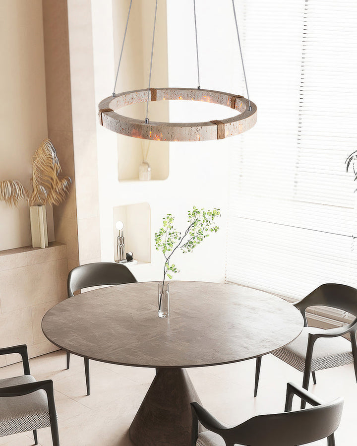 Natural Stone Harmony Wabi Sabi Ring Light 3