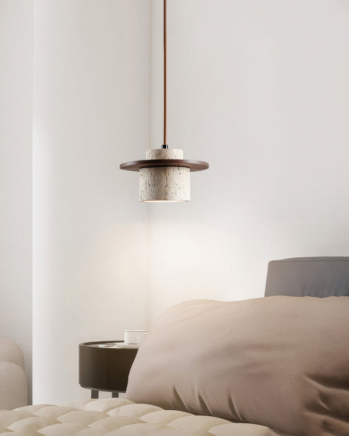 Nordic Natural Stone Pendant Light Single Marble Ceiling Suspension Lamp 2