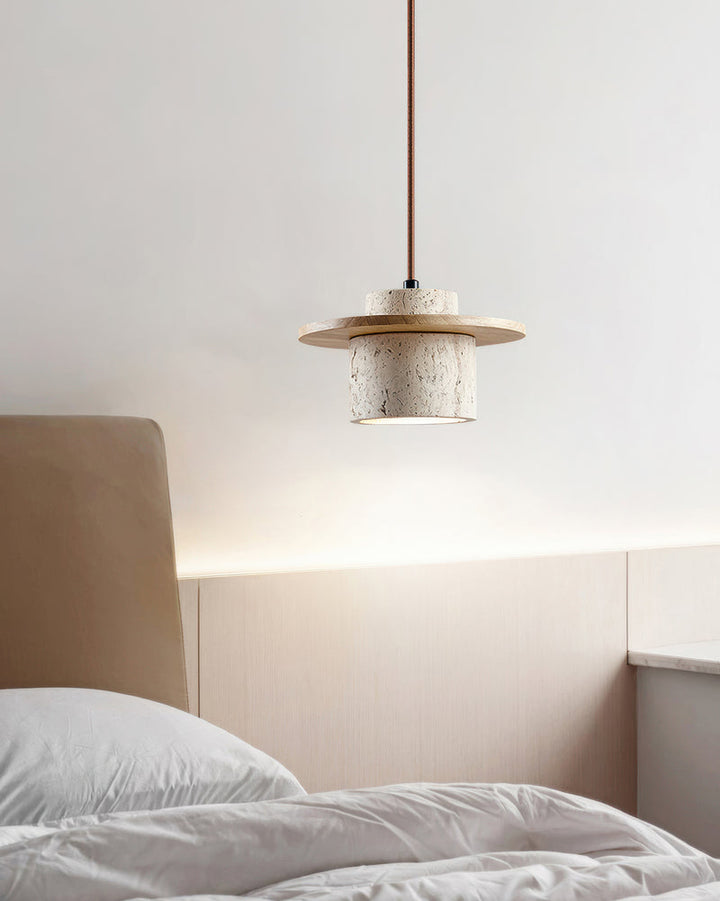 Nordic Natural Stone Pendant Light Single Marble Ceiling Suspension Lamp 6